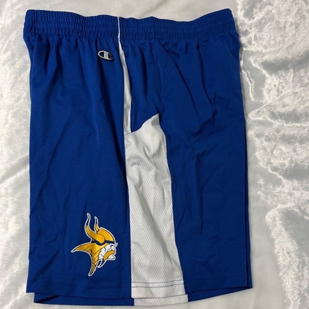 Champion Blue XL Shorts with a Viking